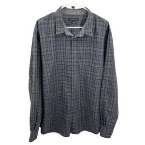 John Varvatos Luxe Plaid Button Up Shirt - XXL